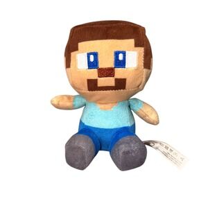 Minecraft Steve Plush Toy Official Mojang Jinx 7 inch‎ Plushie